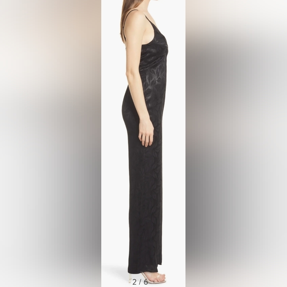 NSR Molli Jacquard Black Sleveless Jumpsuit Size Medium NWT - Picture 3 of 17